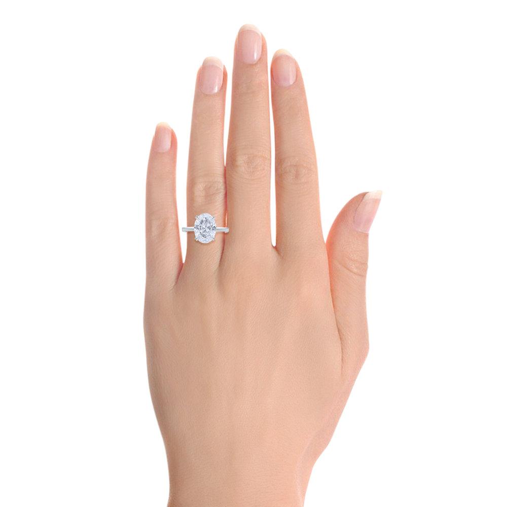 Best Ever Oval Diamond Solitaire 6.5 18K Yellow Gold