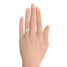 Cushion Diamond Yellow Gold Solitaire