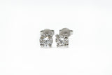 0.70 + carat VS1-VS2 E-F Ideal Cut Lab Grown Diamond Stud Earrings