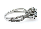 Twisted Sides Best Ever Halo Round Ring