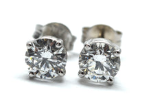 1.20 + carat Ideal Cut Lab Grown Diamond Stud Earrings
