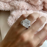 Elongated Radiant Diamond With Bullet Side Stones