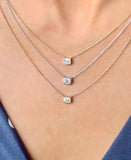 Civilised Emerald Lab Grown Diamonds Pendant