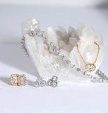 Emerald Cut Diamond Studs