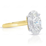 Bespoke Yellow Gold Oval Solitaire Ring