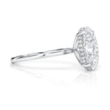 Solitaire Inspired Hidden Halo Oval Brilliant Cut