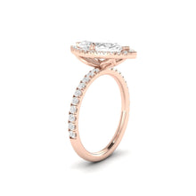 Marquise Rose Gold Halo