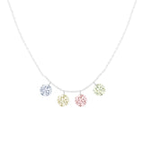 Fancy Colored Lab Grown Diamonds Necklace