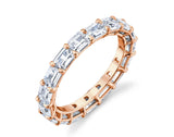 Emerald Cut Eternity Band Perfectly Matched 4.9 CTW