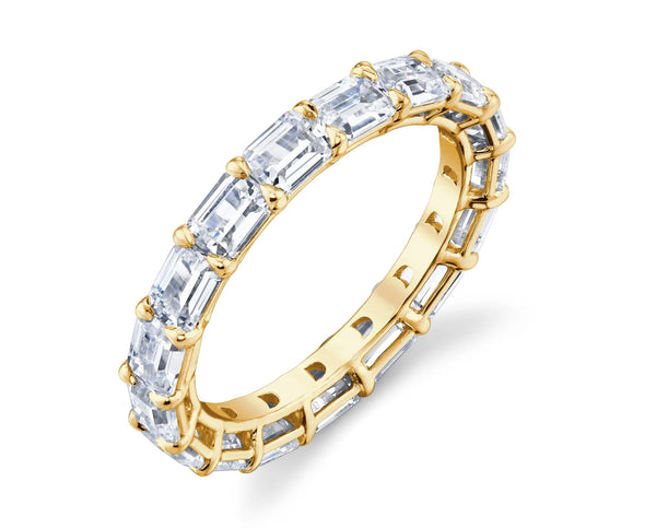 Emerald Cut Eternity Band Perfectly Matched 4.9 CTW