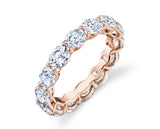 Oval Cut Eternity Band Perfectly Matched 4.2 CTW