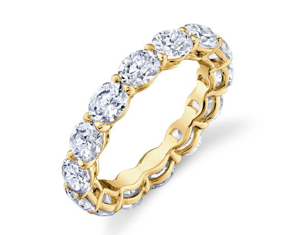 Oval Cut Eternity Band Perfectly Matched 4.2 CTW