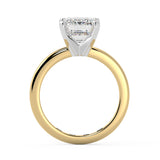 Emerald Cut Diamond Solitaire Engagement Ring