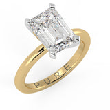 Emerald Cut Diamond Solitaire Engagement Ring