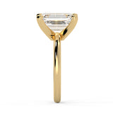Emerald Cut Diamond Solitaire Engagement Ring