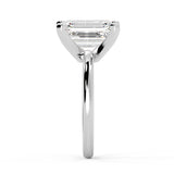 Emerald Cut Diamond Solitaire Engagement Ring