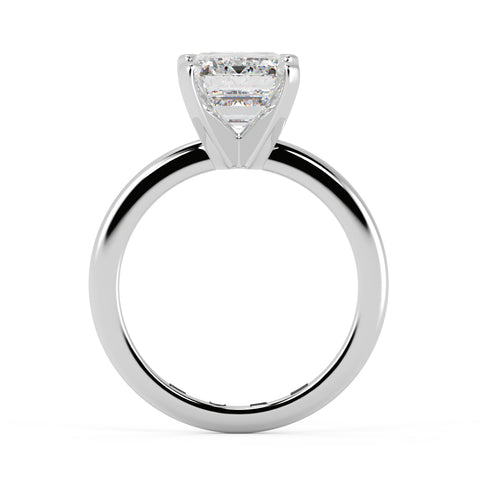 Emerald Cut Diamond Solitaire Engagement Ring