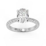 Best Ever Oval Diamond with Side Diamonds