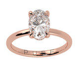 Hidden Halo Oval Brilliant Cut