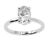 Hidden Halo Oval Brilliant Cut