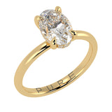 Hidden Halo Oval Brilliant Cut