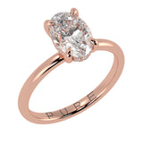 Hidden Halo Oval Brilliant Cut