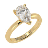 Hidden Halo Pear Brilliant Cut