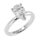 Hidden Halo Pear Brilliant Cut