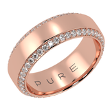 Best wedding band with side diamonds wedding band 6 mm +