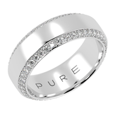 Best wedding band with side diamonds wedding band 6 mm +