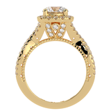 Twisted Sides Best Ever Halo Round Ring