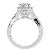 Twisted Sides Best Ever Halo Round Ring