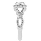 Twisted Sides Best Ever Halo Round Ring