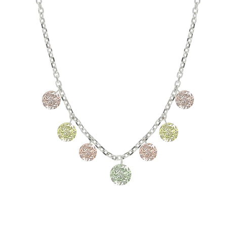 Fancy Colored Diamond Necklace