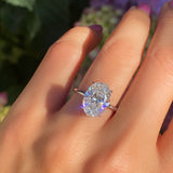 Solitaire Inspired Hidden Halo Oval Brilliant Cut 2.00+ ct D-E/VS