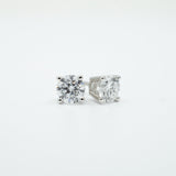 14K Gold, 3+ Carat Elegance: DEF VS1 Studs