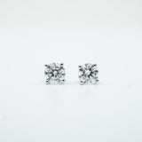 14K Gold, 3+ Carat Elegance: DEF VS1 Studs