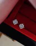 Natural Canadian Diamond Studs 1.51 ct tw in White Gold