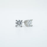 14K Gold, 3+ Carat Elegance: DEF VS1 Studs