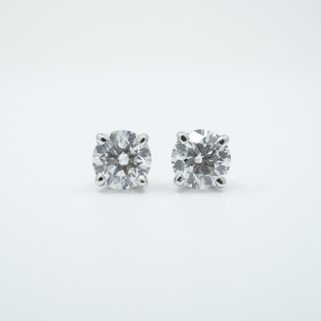 2.00 carat + VS2-SI1 E-F COLOUR VS2 CLARITY CARAT LAB GROWN DIAMOND EARRINGS