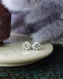 Natural Canadian Diamond Studs 1.51 ct tw in White Gold