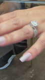 Twisted Sides Best Ever Halo Round Ring