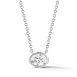 Civilised Oval Lab Grown Diamonds Pendant