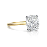 Cushion cut diamond ring