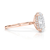 Solitaire Inspired Hidden Halo Oval Brilliant Cut