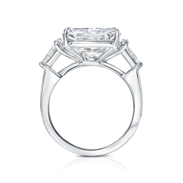 Elongated Radiant Diamond With Bullet Side Stones