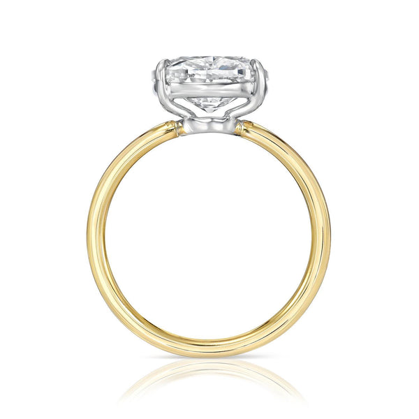 Cushion cut diamond ring