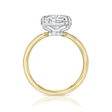 Cushion cut diamond ring