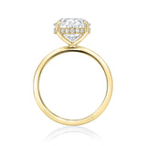 Solitaire Inspired Hidden Halo Oval Brilliant Cut