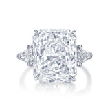 Elongated Radiant Diamond With Bullet Side Stones